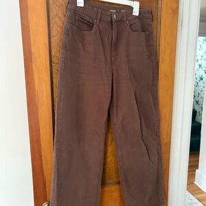 Old Navy Extra High Rise Wide Leg Pants - Brown
